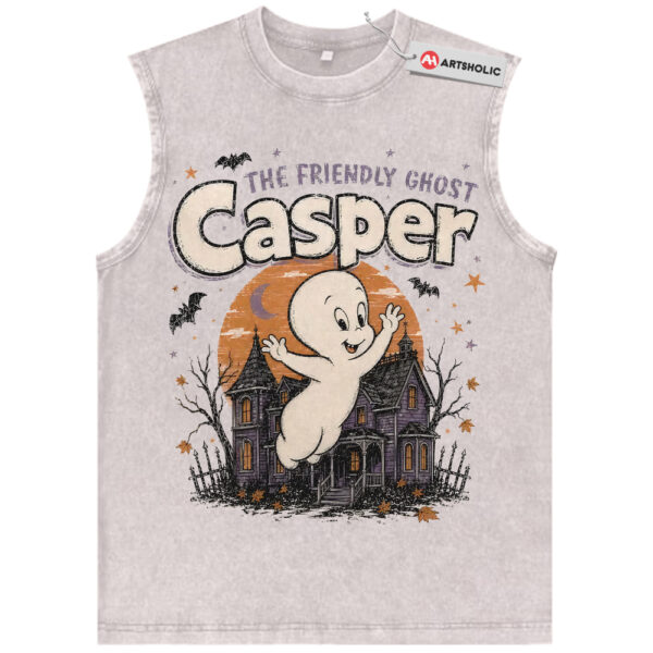 Casper The Friendly Ghost Tank Top, Halloween Tank Top, Animated Tank Top, Vintage Tank Top